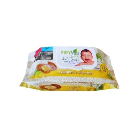 Pufy Fresh Nedves Törlőkendő 120db-os Jázmin&Jojoba