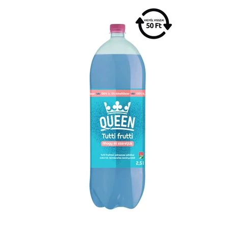 Queen üdítő cukros 2,5l tutti frutti