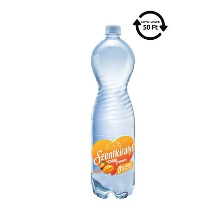 Szentkirályi 1,5l ásványvíz Enyhe Egy csepp gyümölcs mangó
