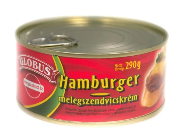 Melegszendvicskrém 290g Globus hamburger