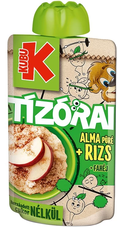 KUBU Tízórai alma, fahéj, rizs 100g tasakos bébidesszert