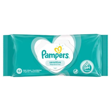 Pampers baba törlőkendő 52db Sensitive Protect